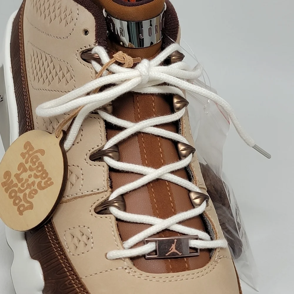 Nike Air Jordan 9 G Golf Masters 2024 Woodgrain Shoes FN6929-200 Mens Size 5 New